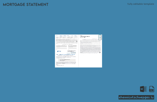 Zimbabwe FBC Bank Hypothekendarlehensabrechnung in Word- und PDF-Format, 4 Seiten, Beispielvorschau (3-4 Seiten)
